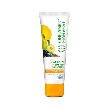 Organic Harvest Oily Skin SPF 60 Sunscreen, 100 gm