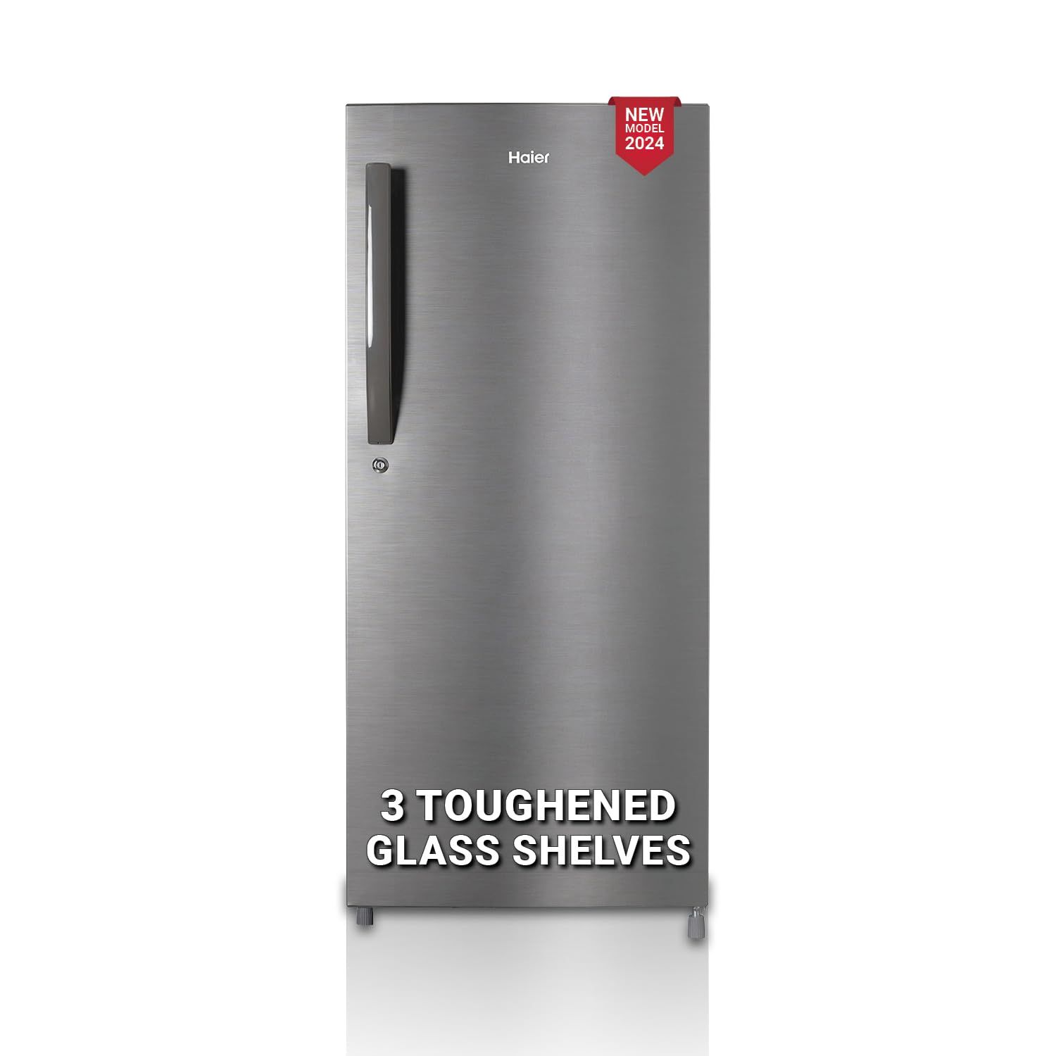 Haier 190 L, 4 Star, Direct Cool Single Door Refrigerator (HED-204DS-P, Dazzle Steel, 2024 Model) Haier 190 L, 4 Star, Direct Cool Single Door Refrigerator (HED-204DS-P, Dazzle Steel, 2024 Model) - Dazzle Steel