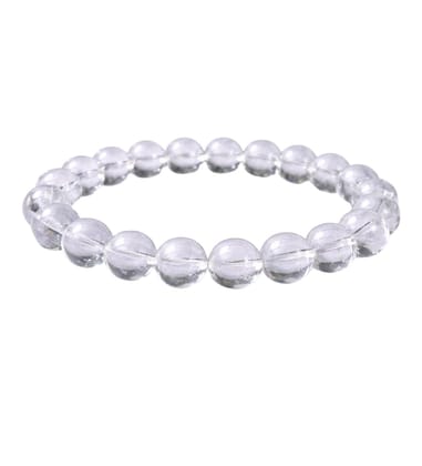 Natural Crystal 8mm Clear Quartz Bracelet (White)-PID64924