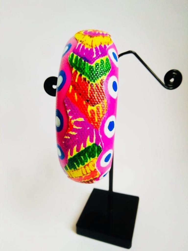 A Quirky Affair - Pink Phulkari Bangle