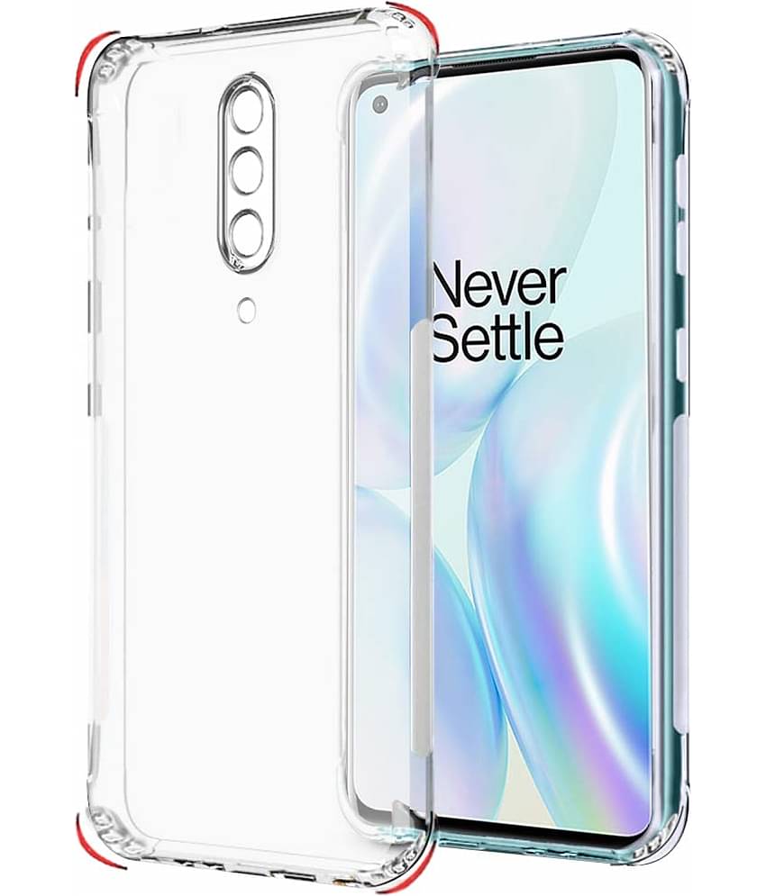 Case Vault Covers - Transparent Silicon Silicon Soft cases Compatible For OnePlus 8 ( Pack of 1 )