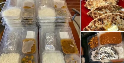 2 x Ghar Ki Thali, 2 x Regular Thali, 4 x Paneer Paratha