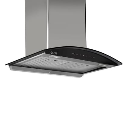 Auto Clean Curved Glass Kitchen Chimney, Baffle Filters, Motion Sensor 1200 m3/h 60cm - SS (CH6066MSAC60)