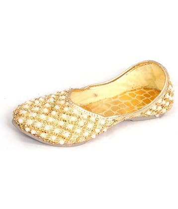 Apratim Gold Ethnic Footwear