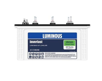 Luminous Tubular Battery 150 Ah ILTJ18148 Designed with Tubular Plates for Long Lasting Performance