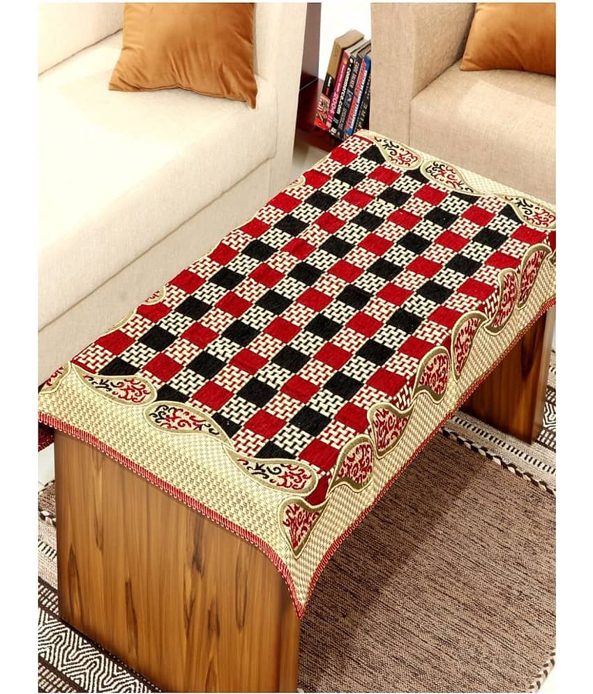 BELLA TRUE - Multicolor Chenille Table Cover (Pack of 1)