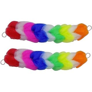 Verbier Loofah (Pack Of 2, Multicolor)
