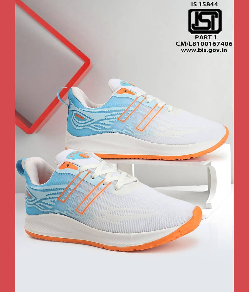 Clymb Racer Light Blue Men's Sports Running Shoes