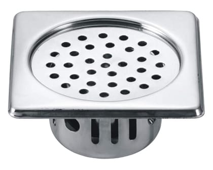 Prem's Anti Cockroach Trap 5x5 Inch Square Stainless Steel with Chrome Finish/Cockroach Jali for Home and Kitchen/Drain Strainer for Bathroom