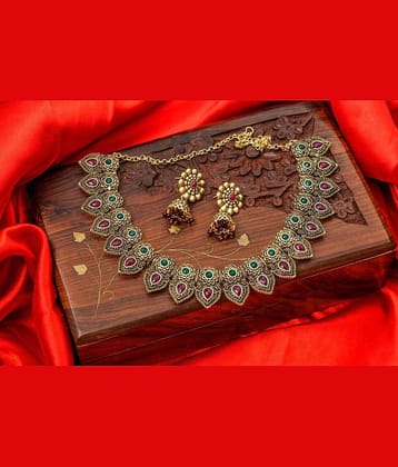 MGSV - Gold Alloy Necklace Set ( Pack of 1 )