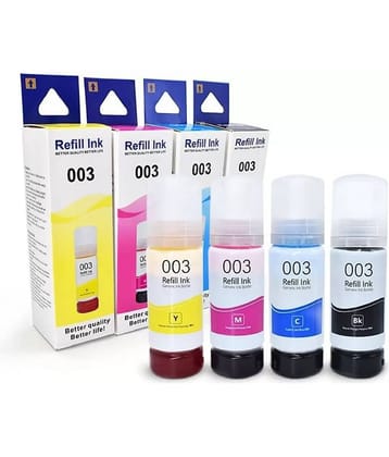 TEQUO 003 For L1110 Ink Multicolor Pack of 4 Cartridge for EPS0N For L3110 L3150 L3115 L3116 L3101 L1110 L3151 L3152 L3156 L5190 Printer