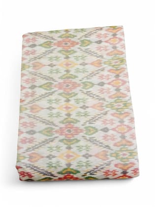 IKAT SILK FABRIC CREAM FABRIC-1 Meeter
