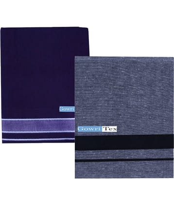 GOWRI TEX Cotton Blend Men's Lungi Multicolor ( Pack of 2 )