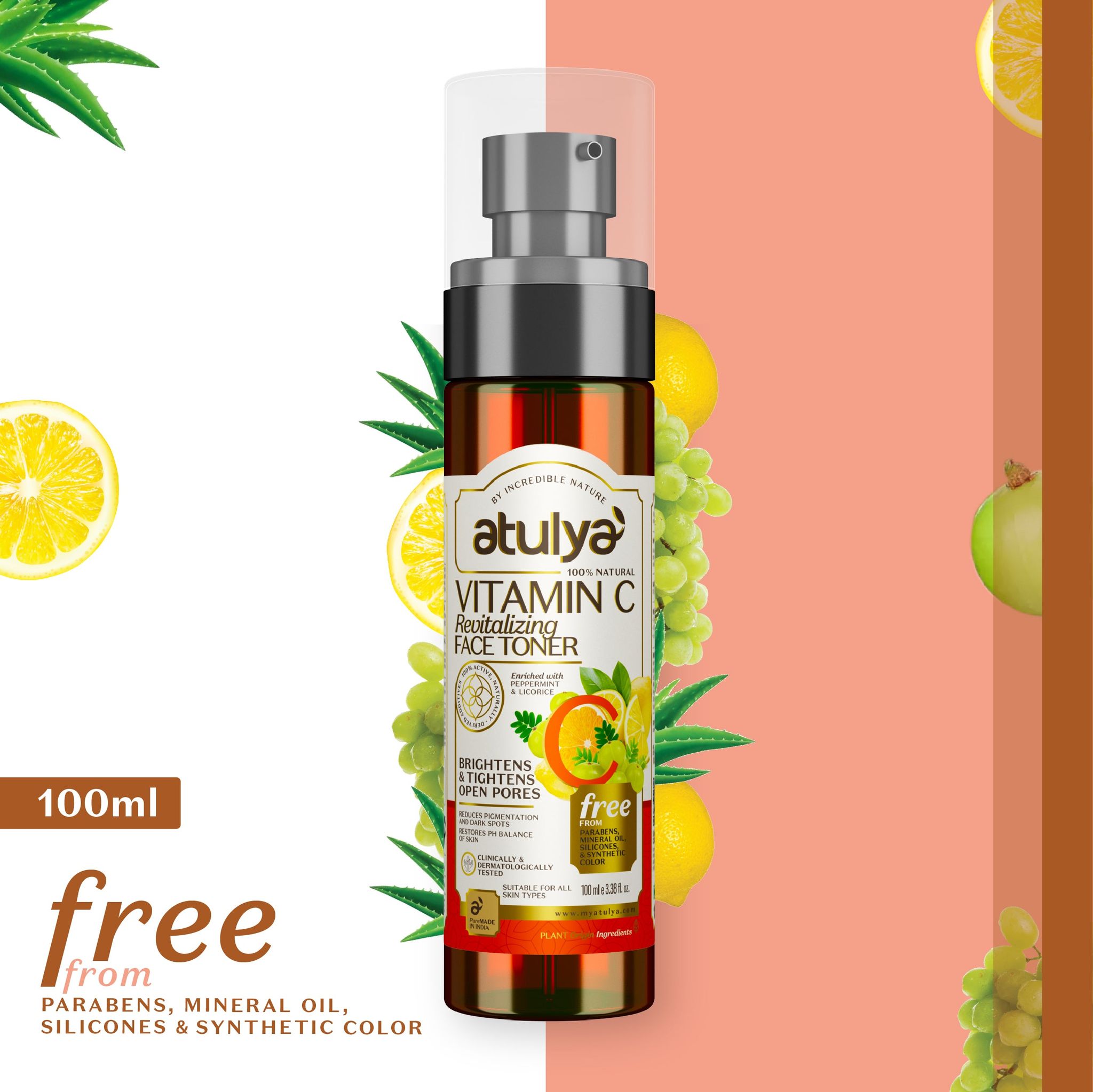 Atulya Vitamin C Face Toner | Brightens Skin - 100ml