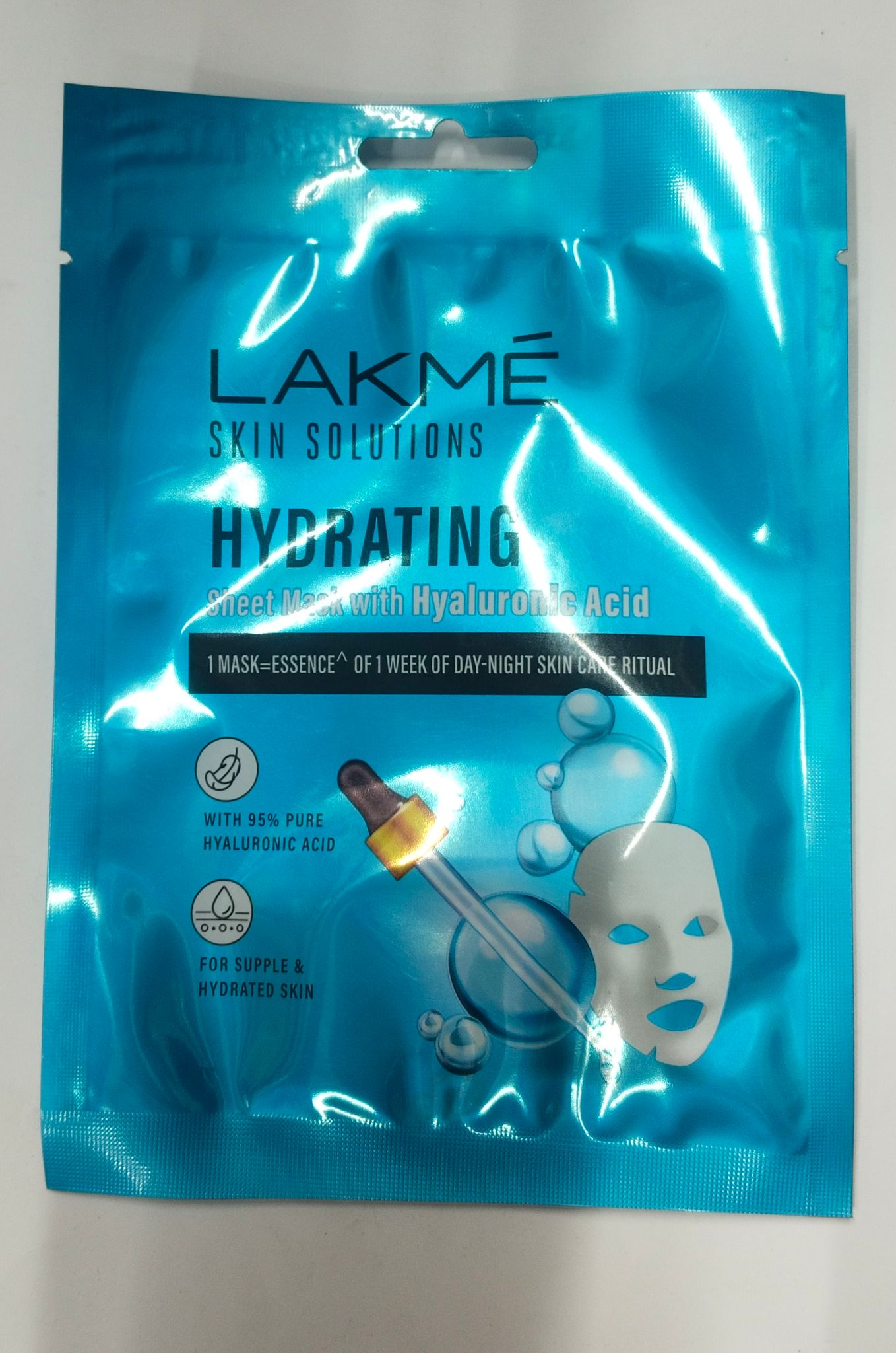 Lakme skin solutions hydration sheet mask with hyaluronic acid 