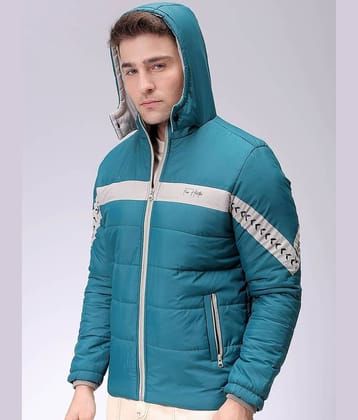 The Indian Garage Co Men Colourblocked Lightweight Padded Jacket with Patchwork