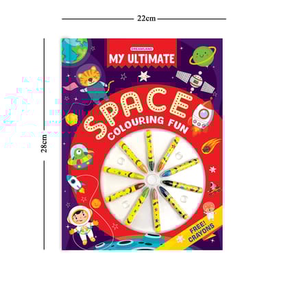 My Ultimate Space Colouring Fun Book with Free Crayons [Paperback] Dreamland Publications