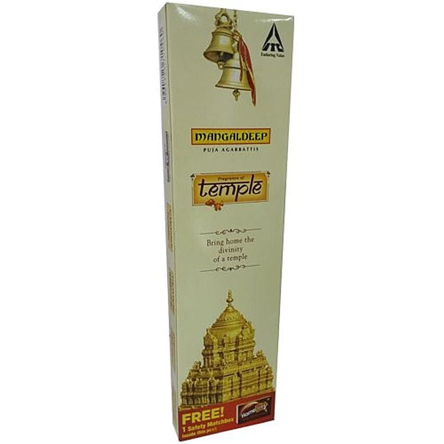 Mangaldeep Puja Agarbatti - Fragrance Of Temple, 85 Pcs Carton