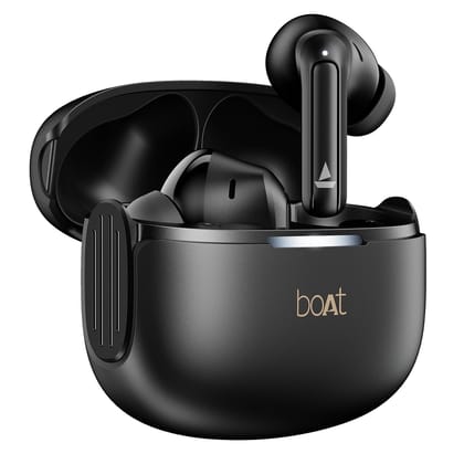 Boat Airdopes 219, 4Mics ENx, 40H Battery, Best in Segment for Calling, Stream Ad Free Music via App Support, Bluetooth Earbuds, TWS Ear Buds Wireless Earphones with mic (Carbon Black) Boat Airdopes 219, 4Mics ENx, 40H Battery, Best in Segment for Callin