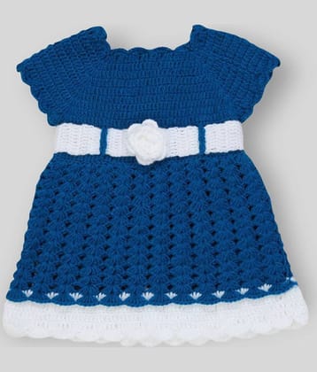 The Creators Baby Girls Wollen Frocks ( Blue )