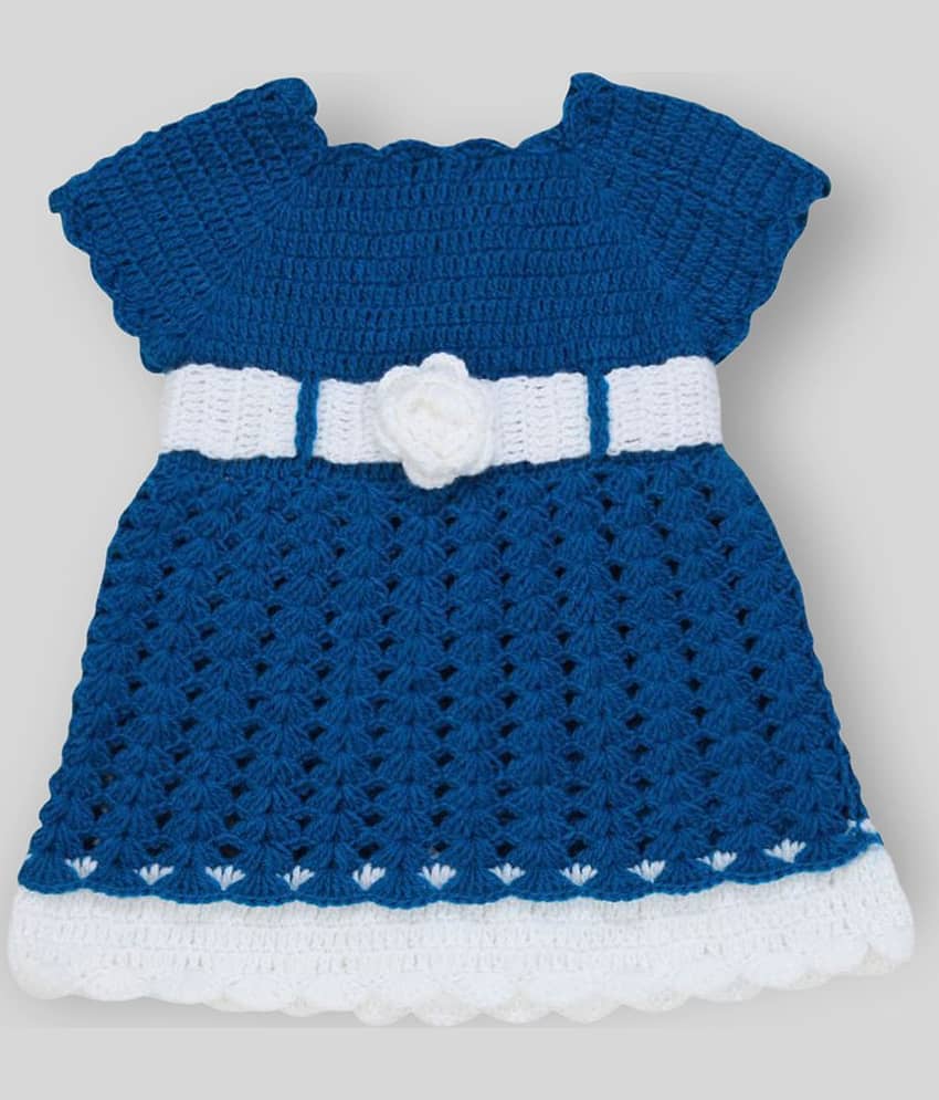 The Creators Baby Girls Wollen Frocks ( Blue )