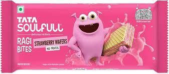 SOULFULL STRAWBERRY WAFER BISCUIT 50GM