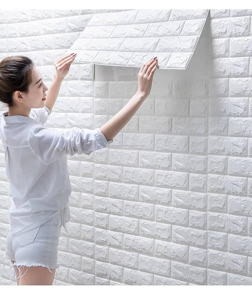 MANDEV Geometric Wallpaper ( 70 X 77 ) cm ( Pack of 1 )