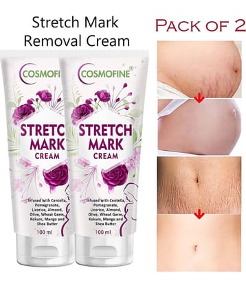 COSMOFINE Stretch Marks Removal Cream, Body Firming Skin Tightening Cream Floral (100 mL)Pack of 2