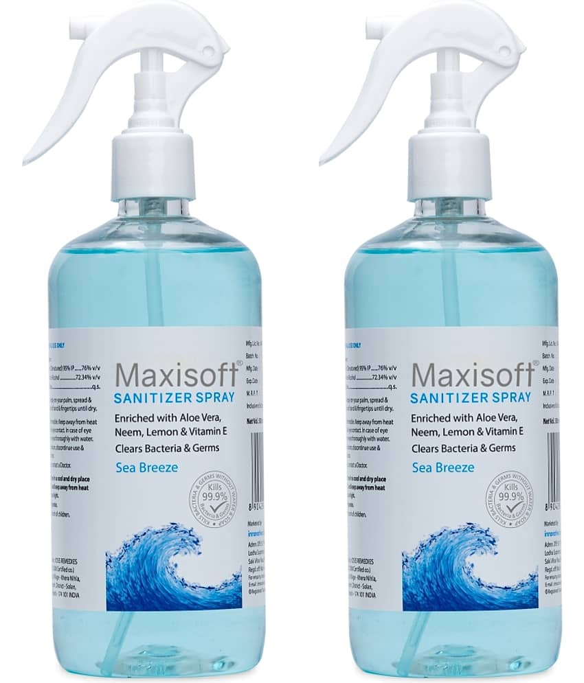 MAXISOFT - Antibacterial Hand Sanitizer 500 mL ( Pack of 2 )