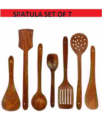 A M E  (7 Pcs ) Wooden Serving Spoon Sheesam Wood
