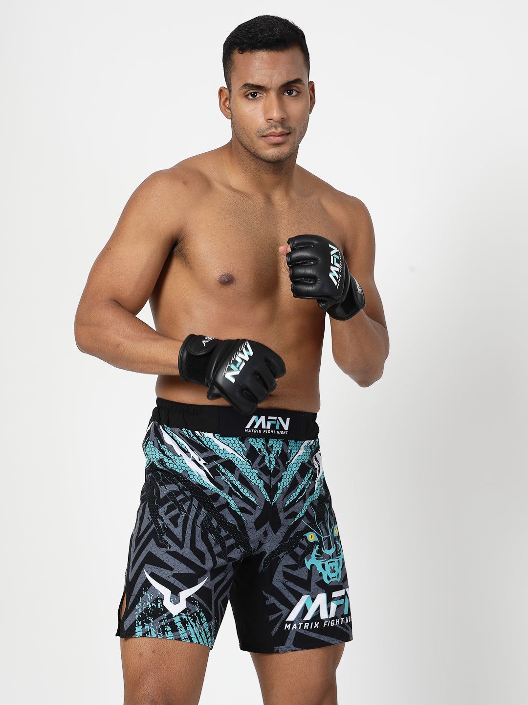 Invincible Men's MFN 16 Replica Fighting Shorts-Black / S