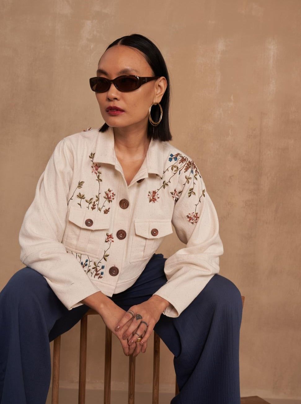 Journey Oasis Handwoven Organic Cotton Jacket-3XS
