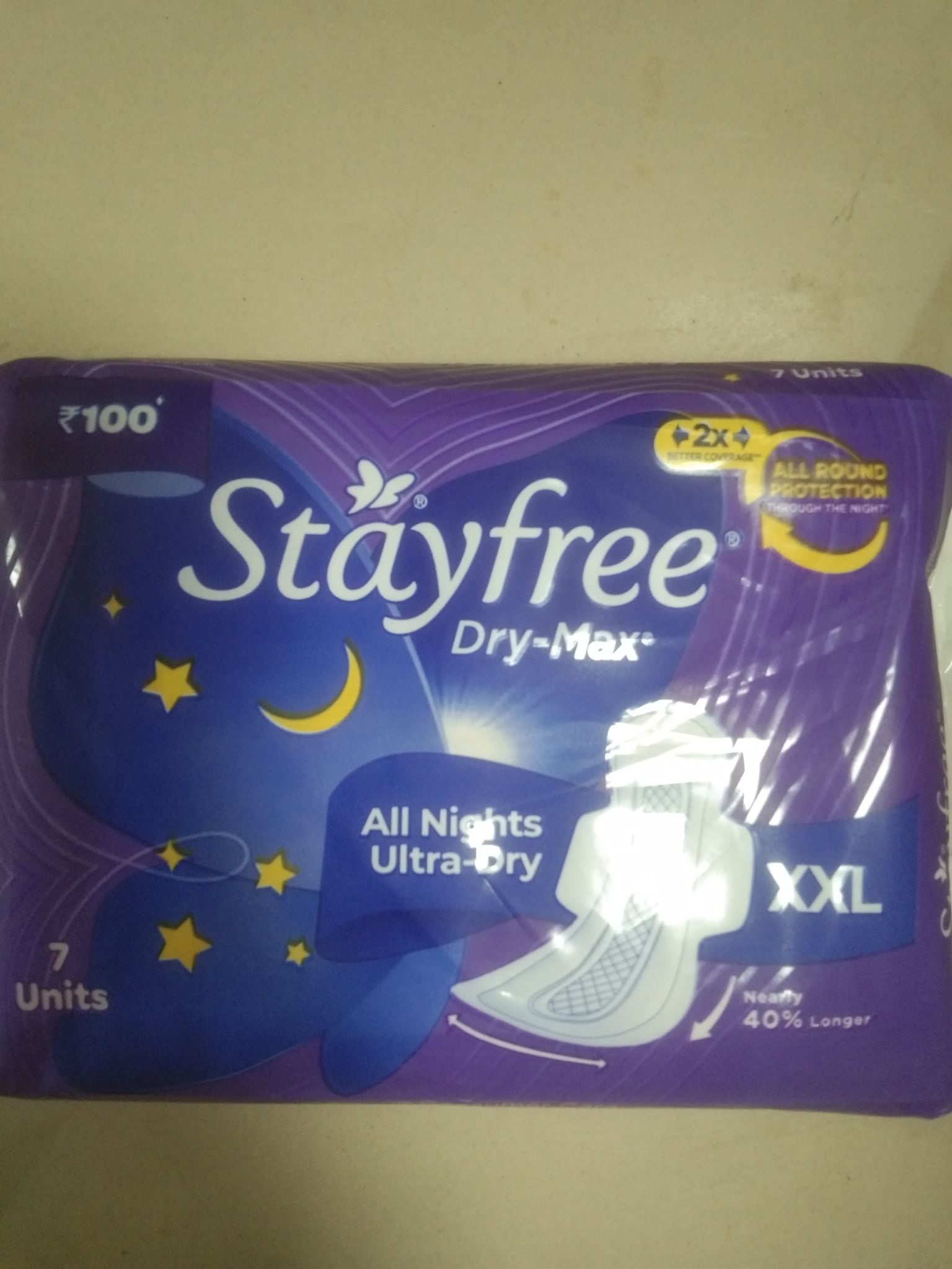 Stayfree dry max xxl 7 unit