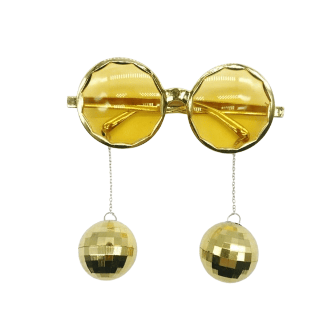 Disco Ball Gold Party Shades - 1PC - Party and Festive Needs | Buy online on ZillyBuy