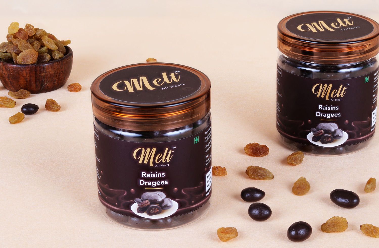 Rasins Dragees, 100 gm | Melt Chocolates