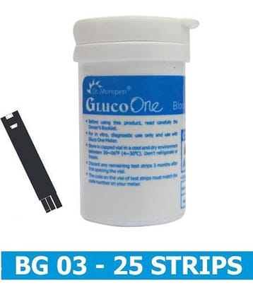 Dr Morepen 25 Test Strips For Bg 03 Glucometer(Strips Only Pack)