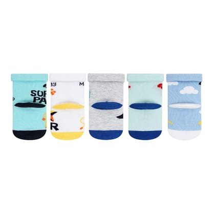 Fisher Price Socks For Newborn Pack Of 5 Assorted 6 - 12 Months