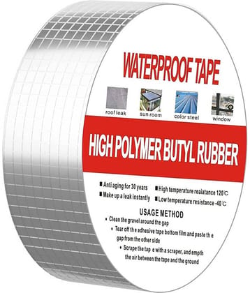 BHAVYTA COSMETIC - Silver Single Sided Duct Tape ( Pack of 1 )