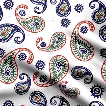 Paisley Repeat2-Cotton Canvas