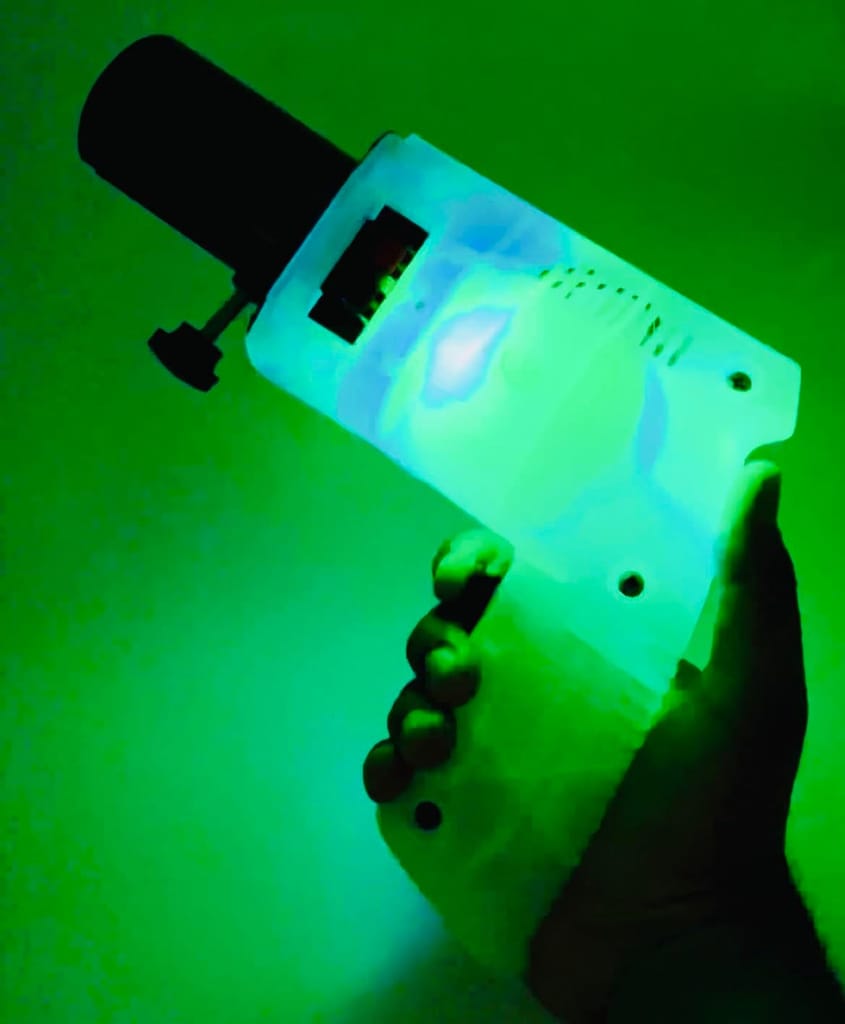 Cold Pyro Hand Gun / Handheld Battery Operated Gun for Funtions and Parties or Pub Events and all KInds of Celebrations - Party and Festive Needs | Buy online on ZillyBuy
