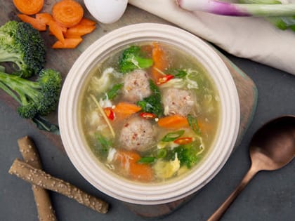 Asian Chicken & Egg Broth