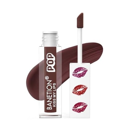 BANETION POP Matte Lipcolour-8 ml/Lasts Up to 16 hours/Lipstick for Women/Non-Drying, Smudge Proof, Long Lasting (Cookie) BANETION POP Matte Lipcolour-8 ml/Lasts Up to 16 hours/Lipstick for Women/Non-Drying, Smudge Proof, Long Lasting (Cookie)
