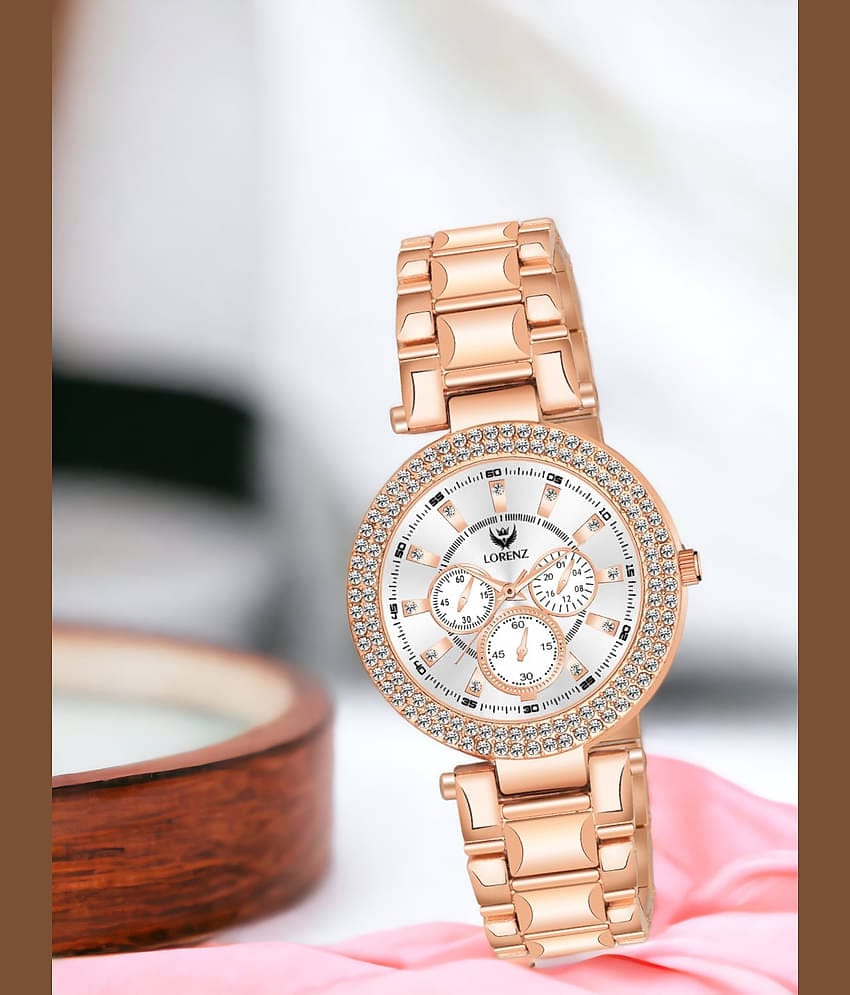 Lorenz Rose Gold Stainless Steel Analog Womens Watch