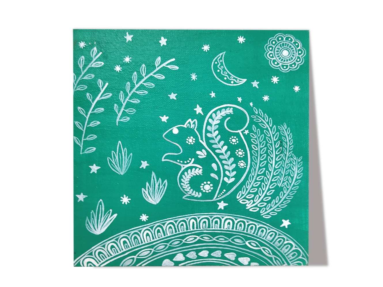 Scandinavian Art on MDF Square Board DIY Kit by Penkraft