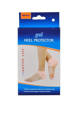 Aktive Life Gel Heel Protectors, Pink, 2 Piece
