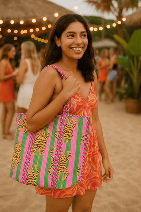 Striped Savannah Tote