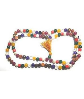 Natural navaratna mala 100% Navaratna Mala Jaipur Gemstone.