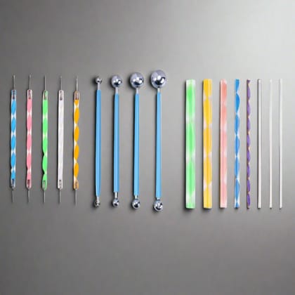 17 Ball and Acrylic Dotting Tools Set