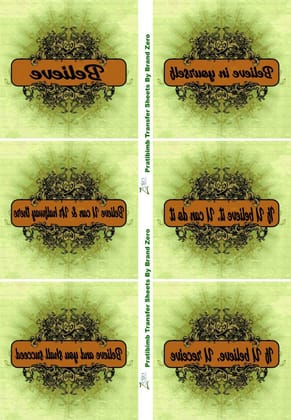 Brand Zero Pratibimb Transfer Sheets - Vintage Butterfly