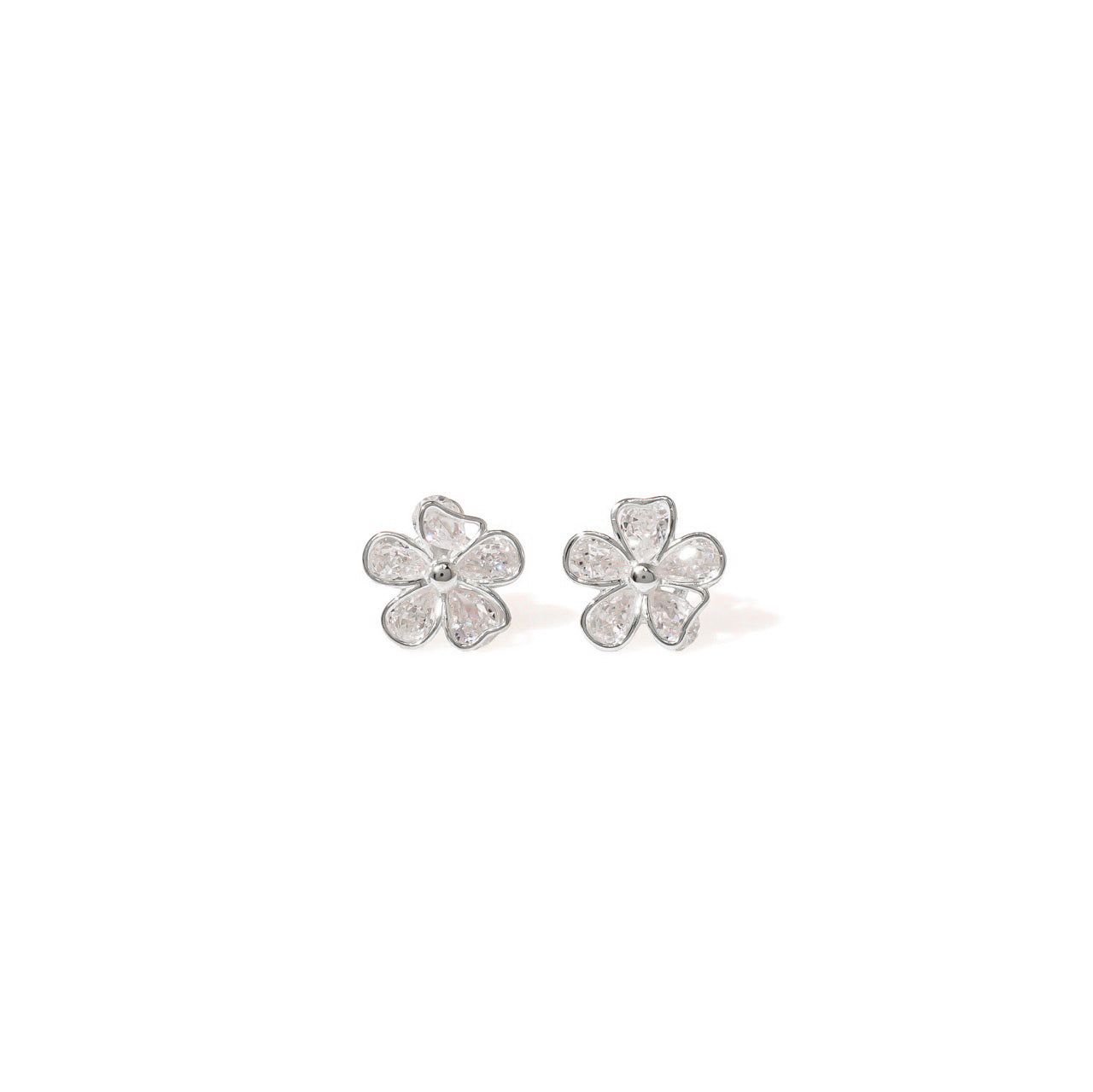 Alisandra Studs | 925 Silver Earrings for Women-Silver
